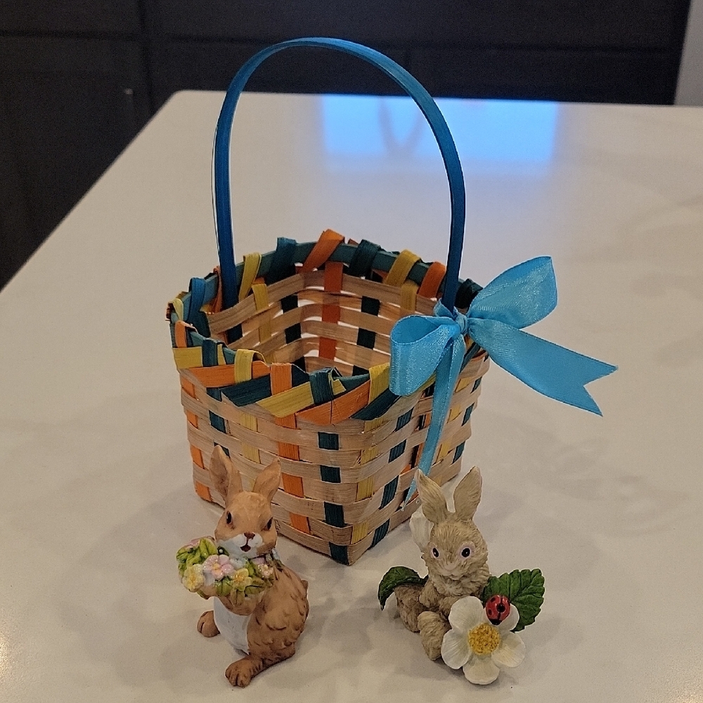 Vintage Easter Bunny Basket Bundle